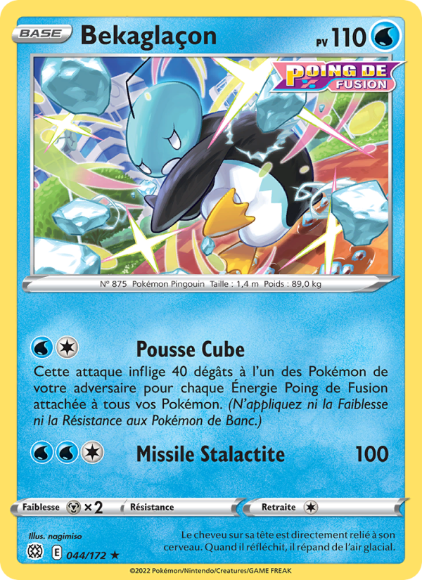 Bekaglaçon 044 — Brilliant Stars (French Pokémon TCG card)