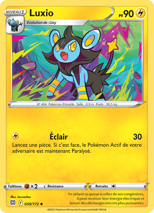 Luxio 050 — Brilliant Stars (French Pokémon TCG card)