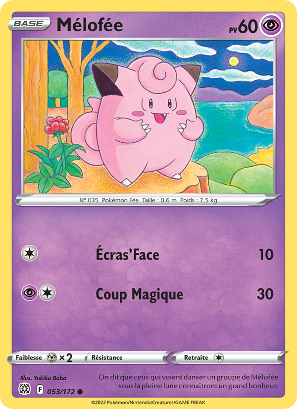 Mélofée 053 — Brilliant Stars (French Pokémon TCG card)