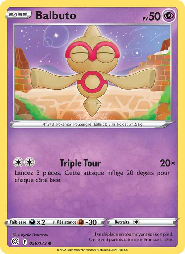Balbuto 058 — Brilliant Stars (French Pokémon TCG card)