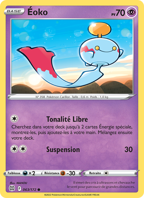 Éoko 063 — Brilliant Stars (French Pokémon TCG card)