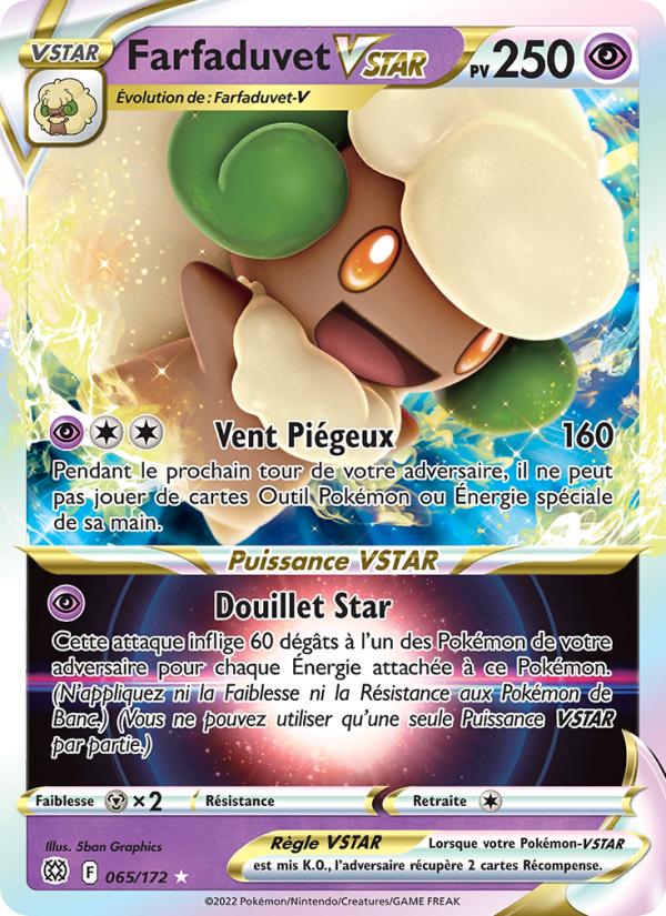 Farfaduvet VSTAR 065 — Brilliant Stars (French Pokémon TCG card)