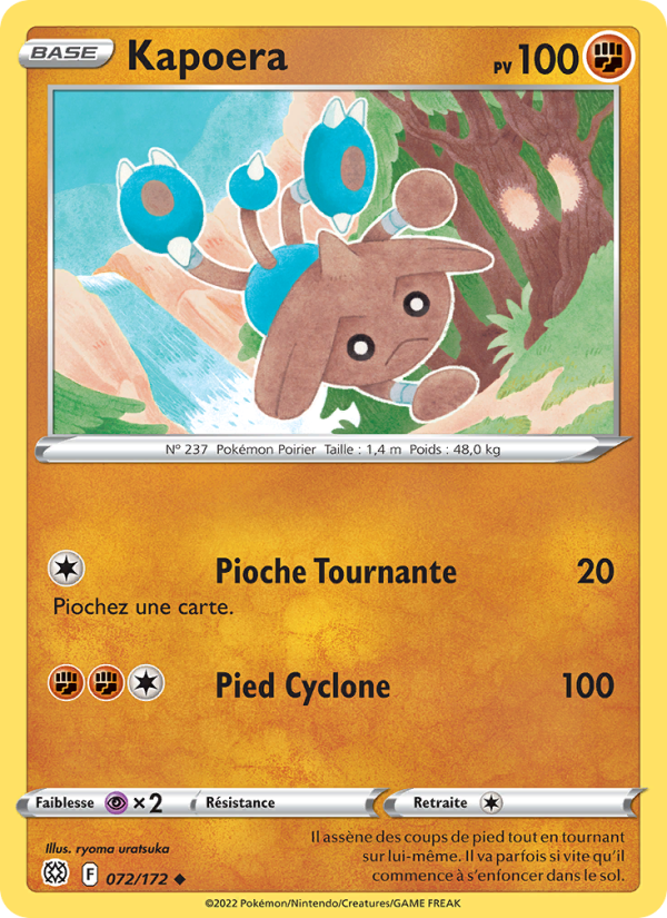 Kapoera 072 — Brilliant Stars (French Pokémon TCG card)