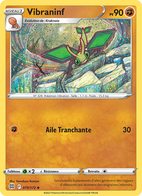 Vibraninf 075 — Brilliant Stars (French Pokémon TCG card)