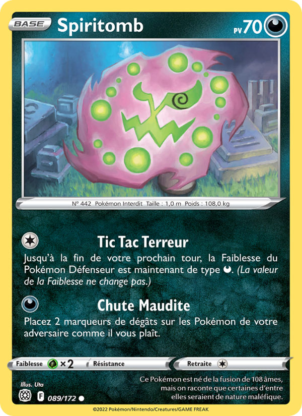 Spiritomb 089 — Brilliant Stars (French Pokémon TCG card)