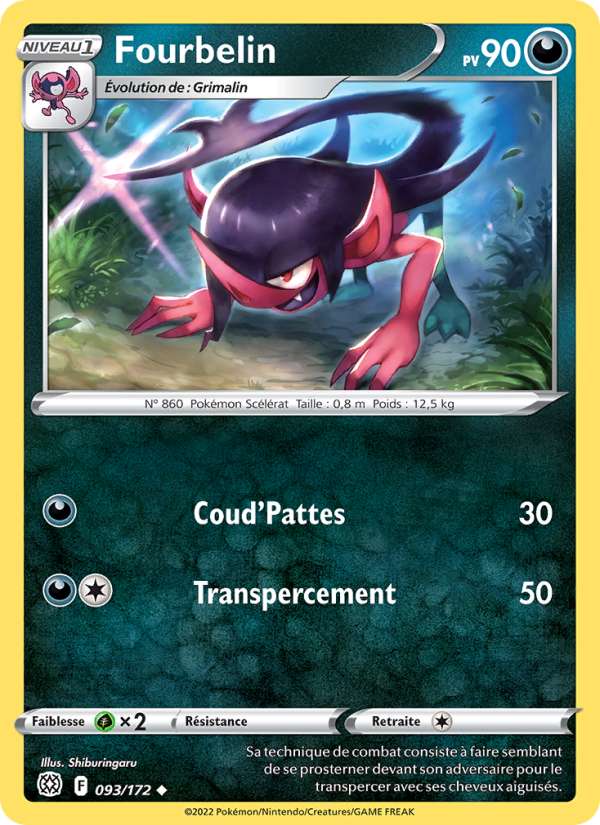 Fourbelin 093 — Brilliant Stars (French Pokémon TCG card)