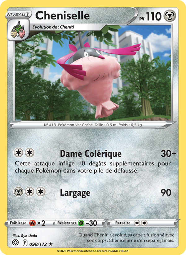 Cheniselle 098 — Brilliant Stars (French Pokémon TCG card)