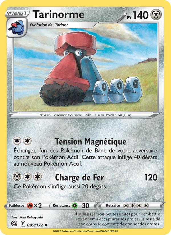 Tarinorme 099 — Brilliant Stars (French Pokémon TCG card)