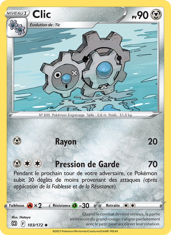 Clic 103 — Brilliant Stars (French Pokémon TCG card)