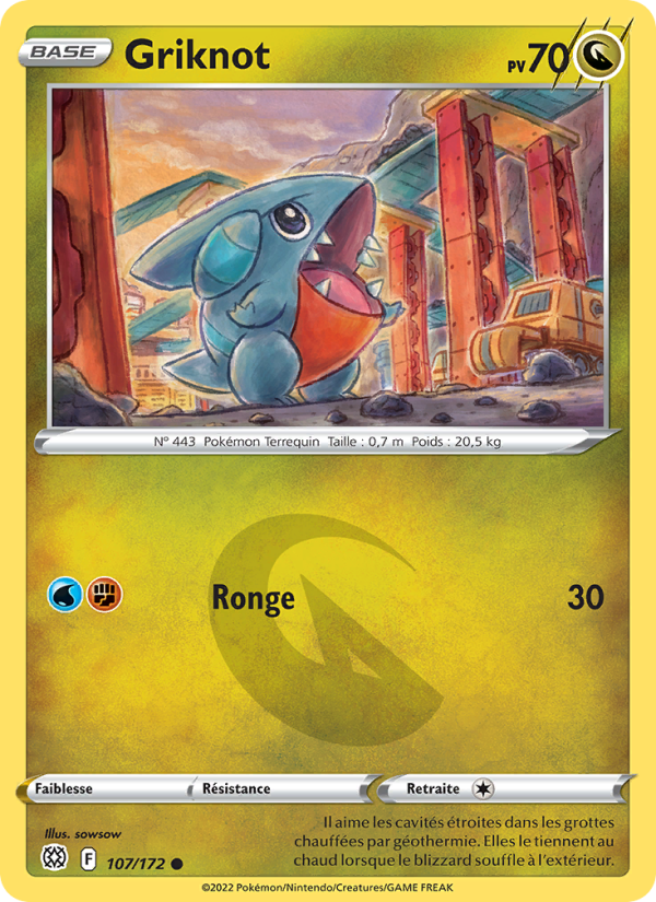 Griknot 107 — Brilliant Stars (French Pokémon TCG card)