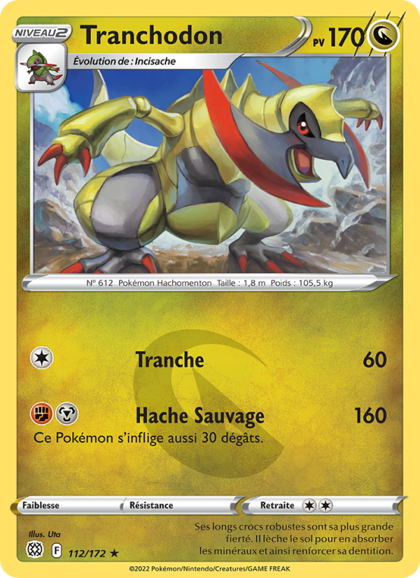 Tranchodon 112 — Brilliant Stars (French Pokémon TCG card)