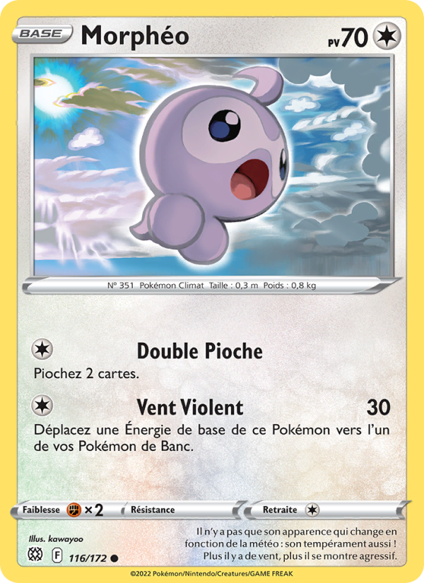 Morphéo 116 — Brilliant Stars (French Pokémon TCG card)