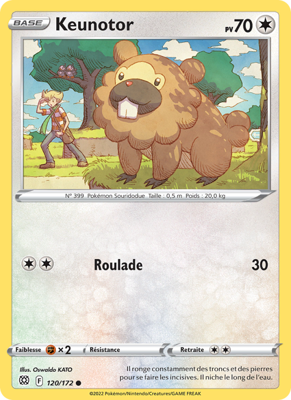Keunotor 120 — Brilliant Stars (French Pokémon TCG card)
