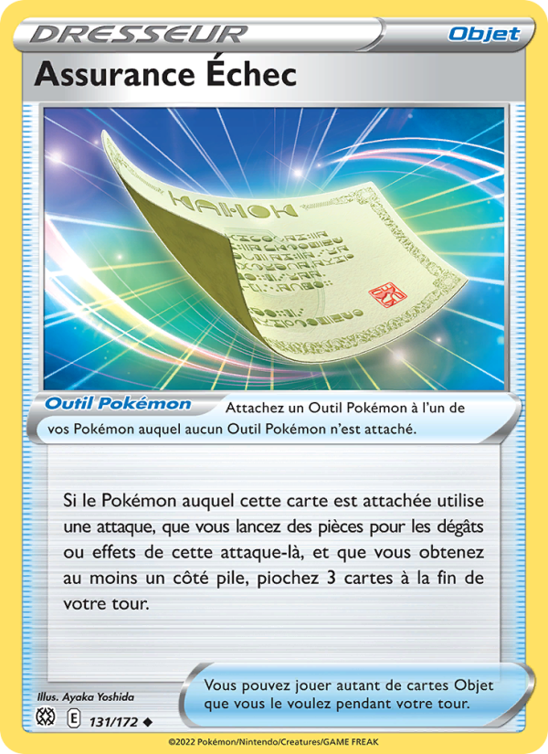 Assurance Échec 131 — Brilliant Stars (French Pokémon TCG card)