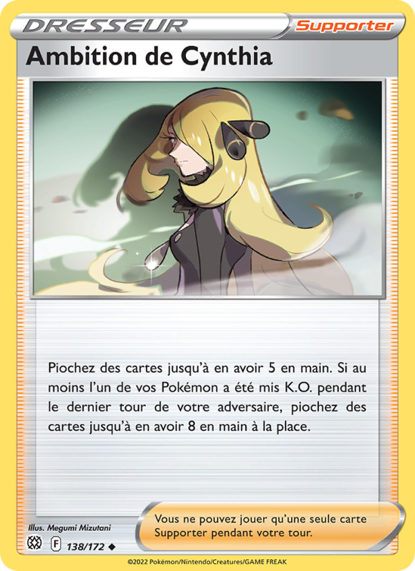 Ambition de Cynthia 138 — Brilliant Stars (French Pokémon TCG card)