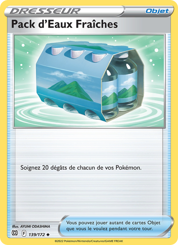 Pack d'Eaux Fraîches 139 — Brilliant Stars (French Pokémon TCG card)