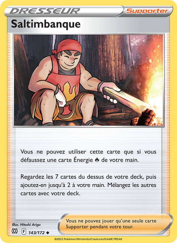 Saltimbanque 143 — Brilliant Stars (French Pokémon TCG card)