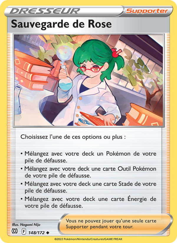 Sauvegarde de Rose 148 — Brilliant Stars (French Pokémon TCG card)