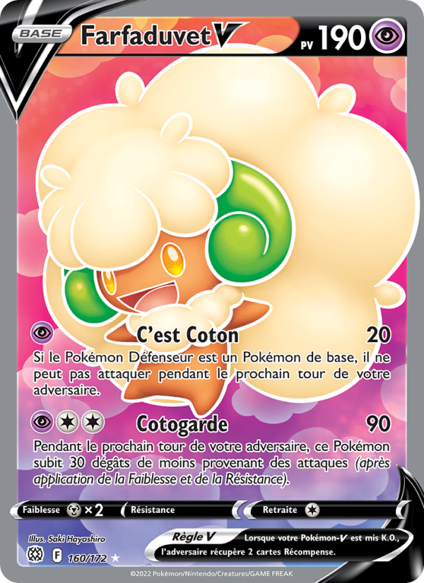 Farfaduvet V 160 — Brilliant Stars (French Pokémon TCG card)