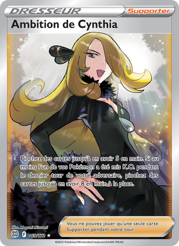 Ambition de Cynthia 169 — Brilliant Stars (French Pokémon TCG card)