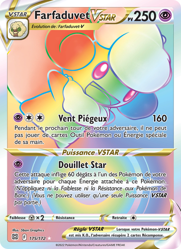 Farfaduvet VSTAR 175 — Brilliant Stars (French Pokémon TCG card)