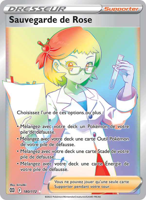 Sauvegarde de Rose 180 — Brilliant Stars (French Pokémon TCG card)