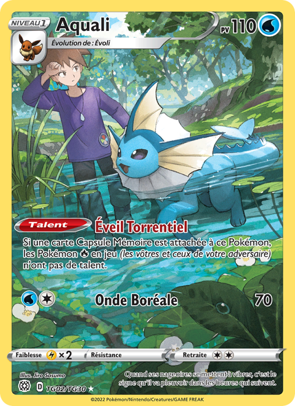 Aquali TG02 — Brilliant Stars (French Pokémon TCG card)