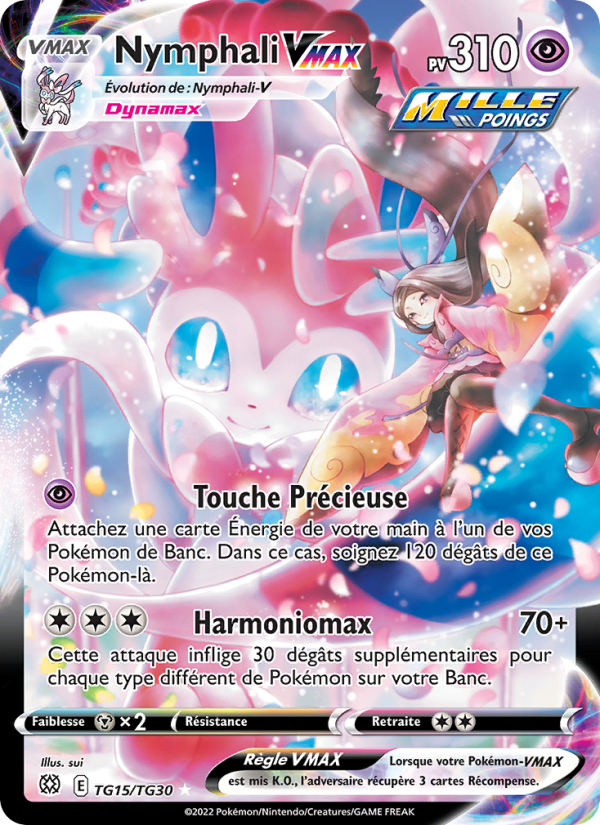 Nymphali VMAX TG15 — Brilliant Stars (French Pokémon TCG card)