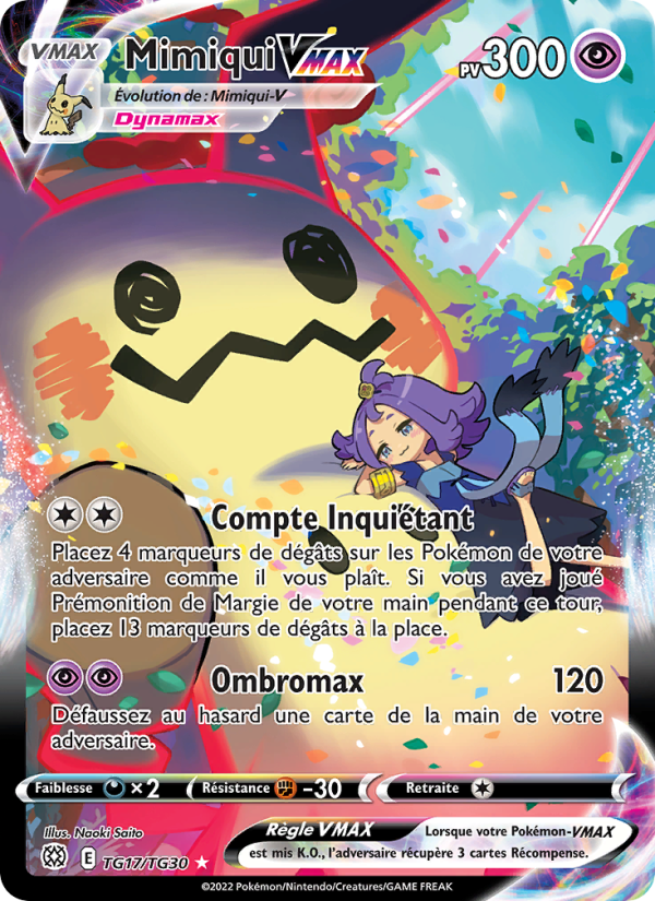 Mimiqui VMAX TG17 — Brilliant Stars (French Pokémon TCG card)