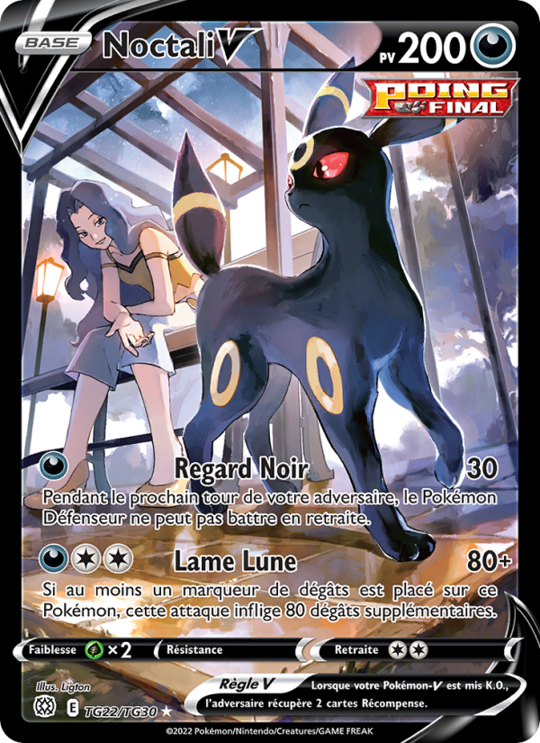 Noctali V TG22 — Brilliant Stars (French Pokémon TCG card)