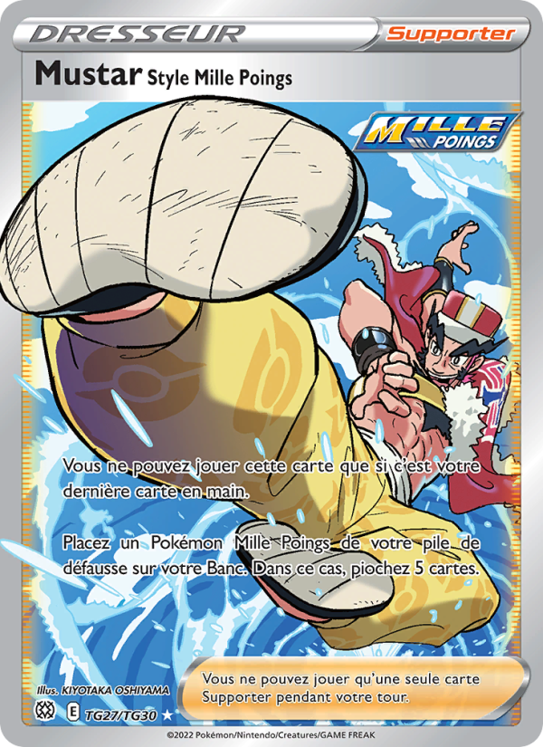 Mustar Style Mille Poings TG27 — Brilliant Stars (French Pokémon TCG card)
