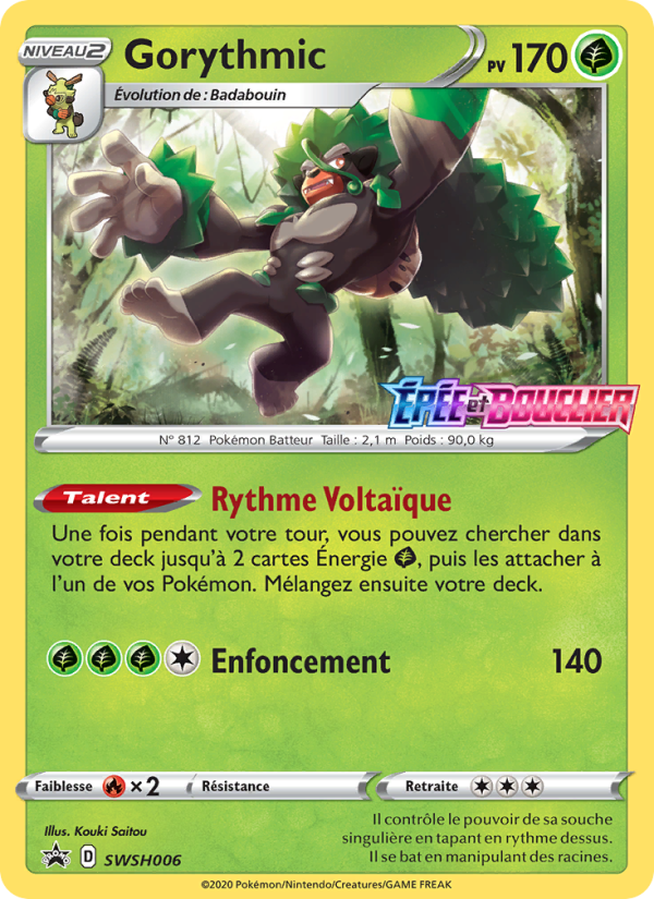 Gorythmic SWSH006 — Sword & Shield Promos (French Pokémon TCG card)