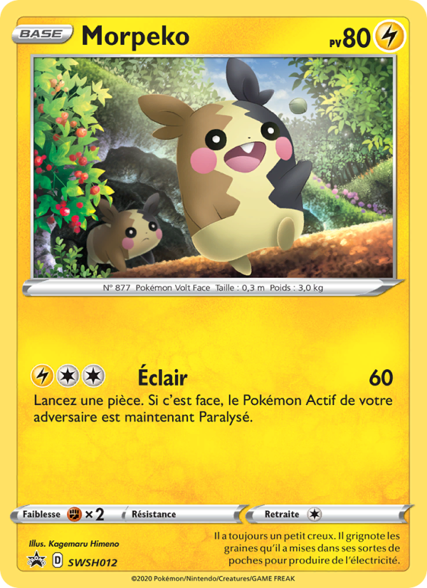 Morpeko SWSH012 — Sword & Shield Promos (French Pokémon TCG card)