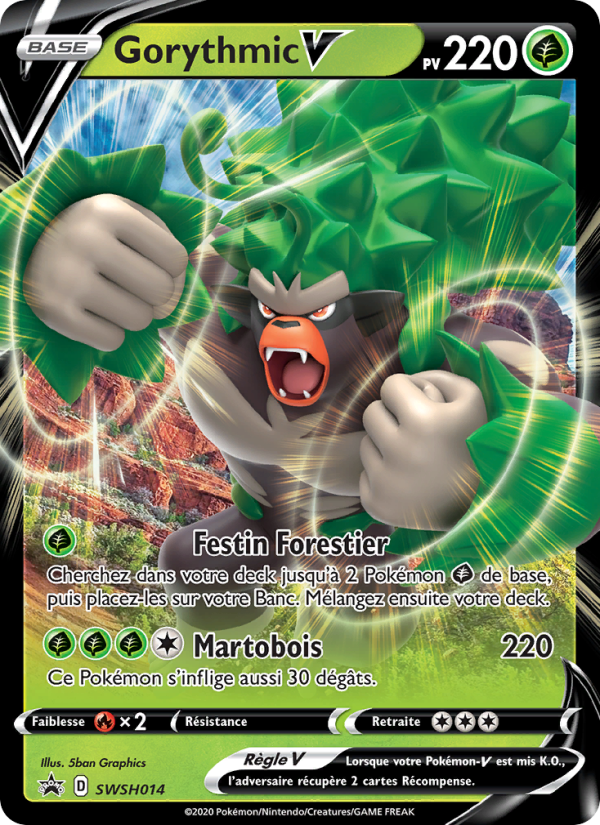 Gorythmic V SWSH014 — Sword & Shield Promos (French Pokémon TCG card)