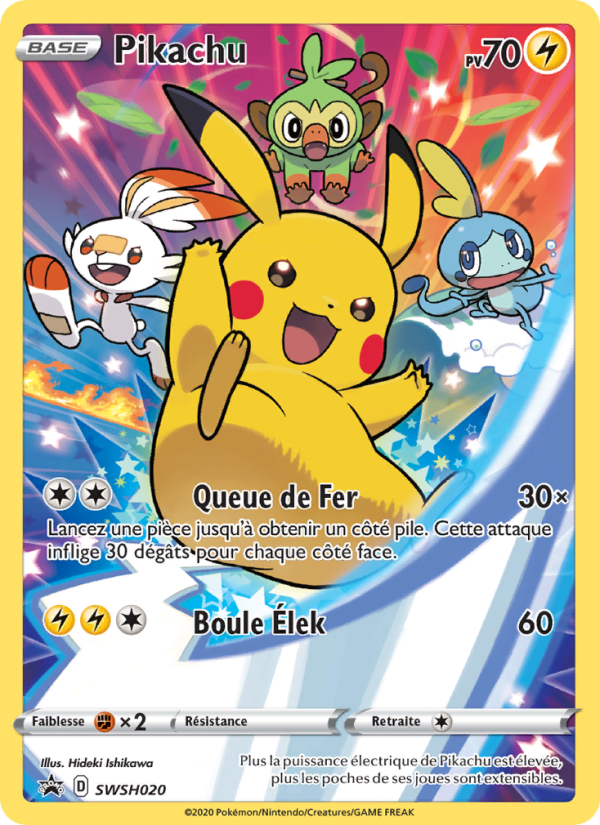 Pikachu SWSH020 — Sword & Shield Promos (French Pokémon TCG card)