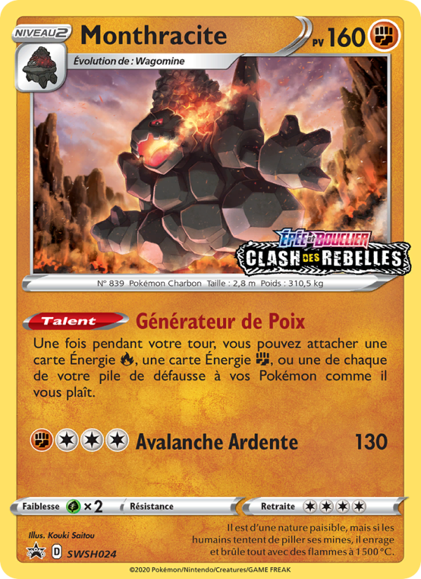 Monthracite SWSH024 — Sword & Shield Promos (French Pokémon TCG card)