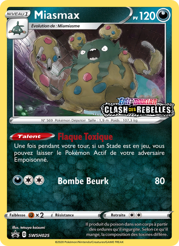 Miasmax SWSH025 — Sword & Shield Promos (French Pokémon TCG card)