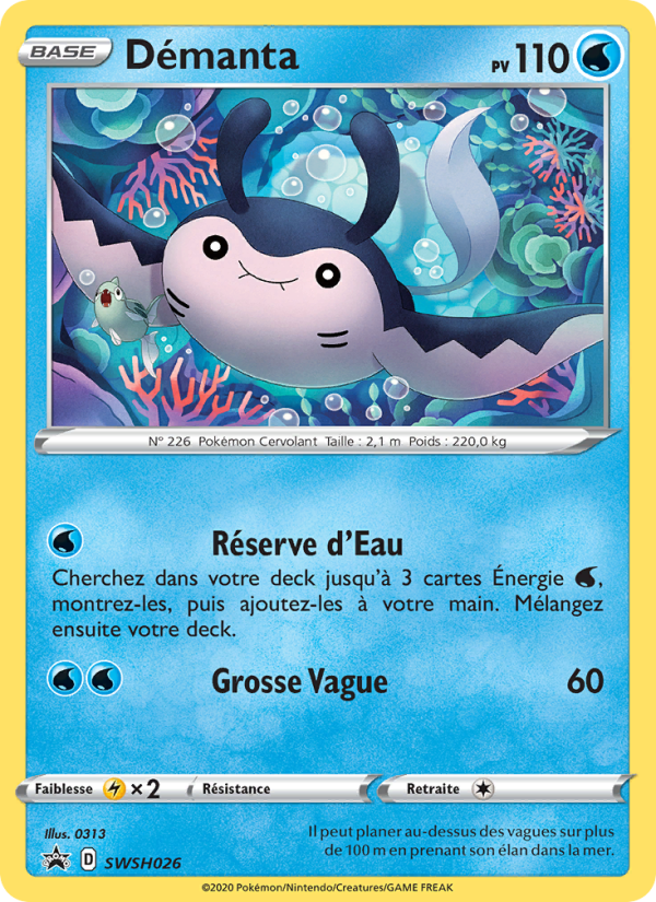 Démanta SWSH026 — Sword & Shield Promos (French Pokémon TCG card)