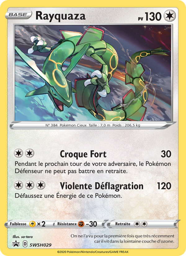 Rayquaza SWSH029 — Sword & Shield Promos (French Pokémon TCG card)