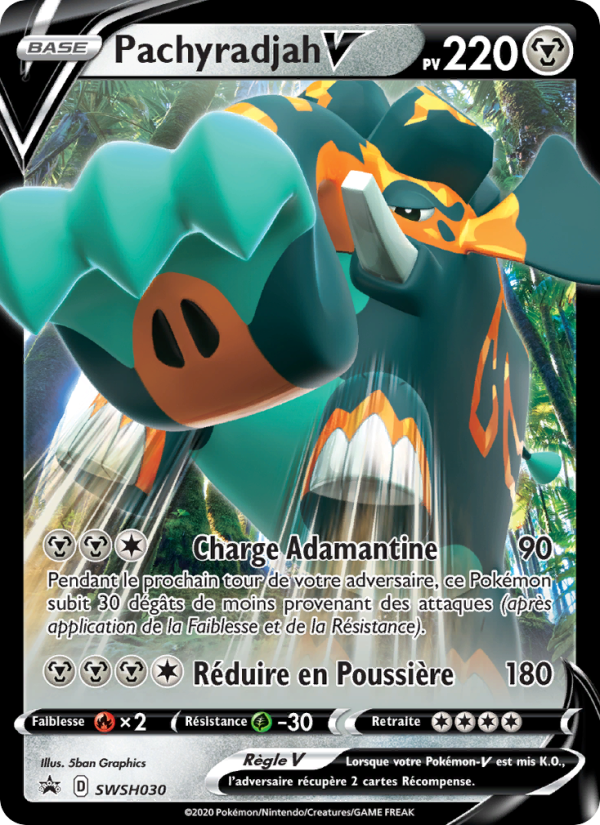 Pachyradjah V SWSH030 — Sword & Shield Promos (French Pokémon TCG card)