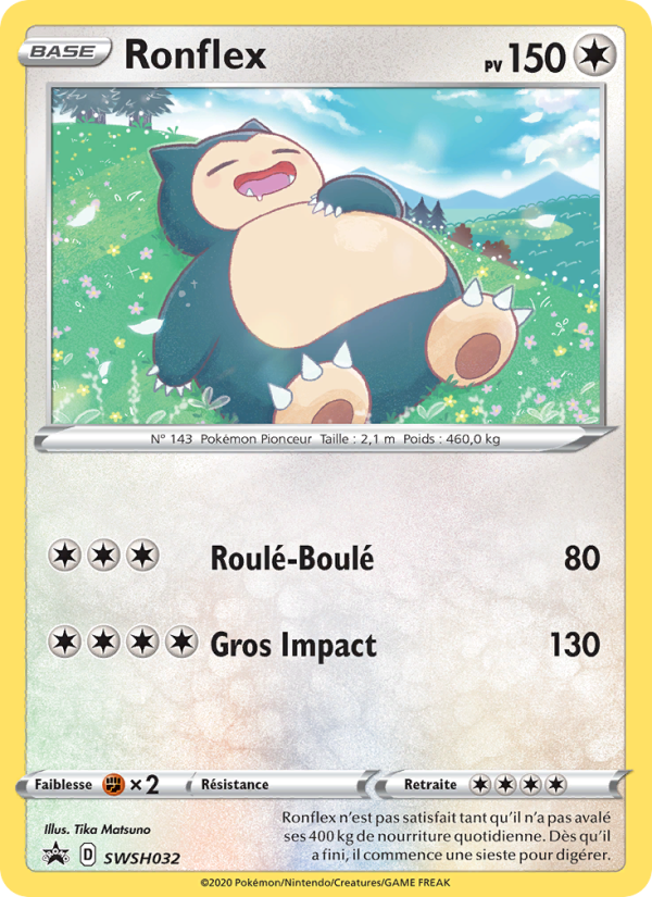 Ronflex SWSH032 — Sword & Shield Promos (French Pokémon TCG card)