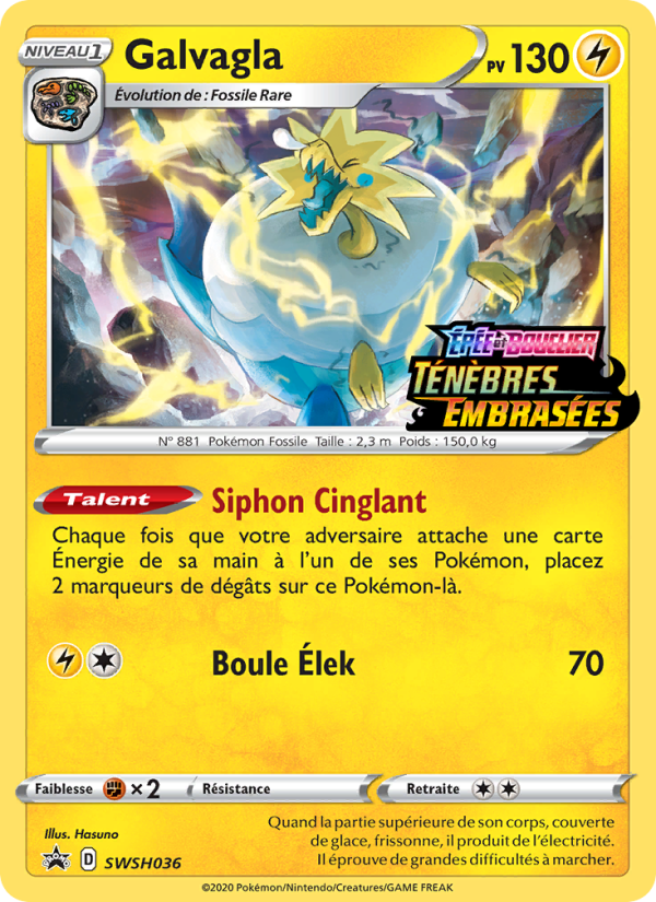 Galvagla SWSH036 — Sword & Shield Promos (French Pokémon TCG card)