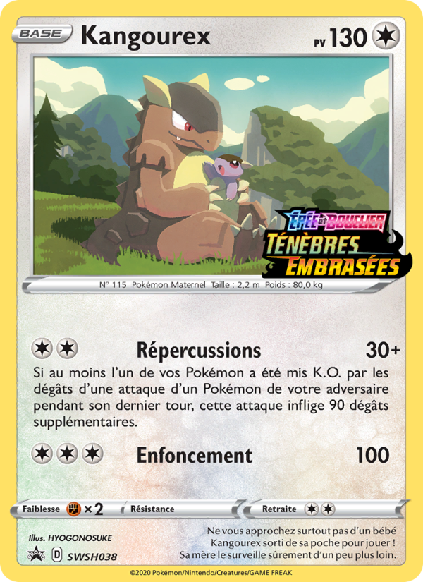 Kangourex SWSH038 — Sword & Shield Promos (French Pokémon TCG card)