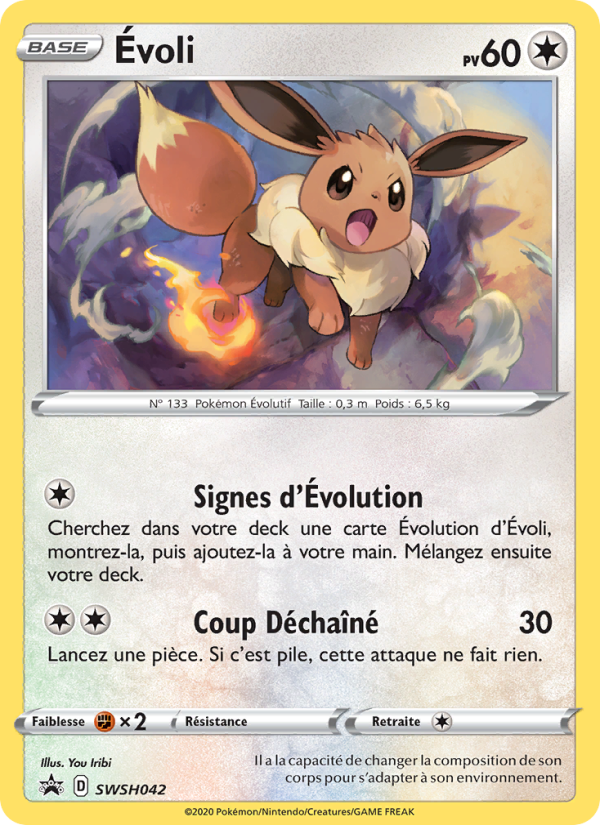 Évoli SWSH042 — Sword & Shield Promos (French Pokémon TCG card)