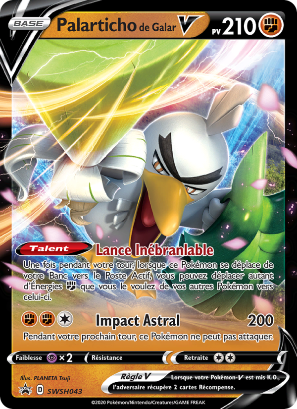 Palarticho de Galar V SWSH043 — Sword & Shield Promos (French Pokémon TCG card)