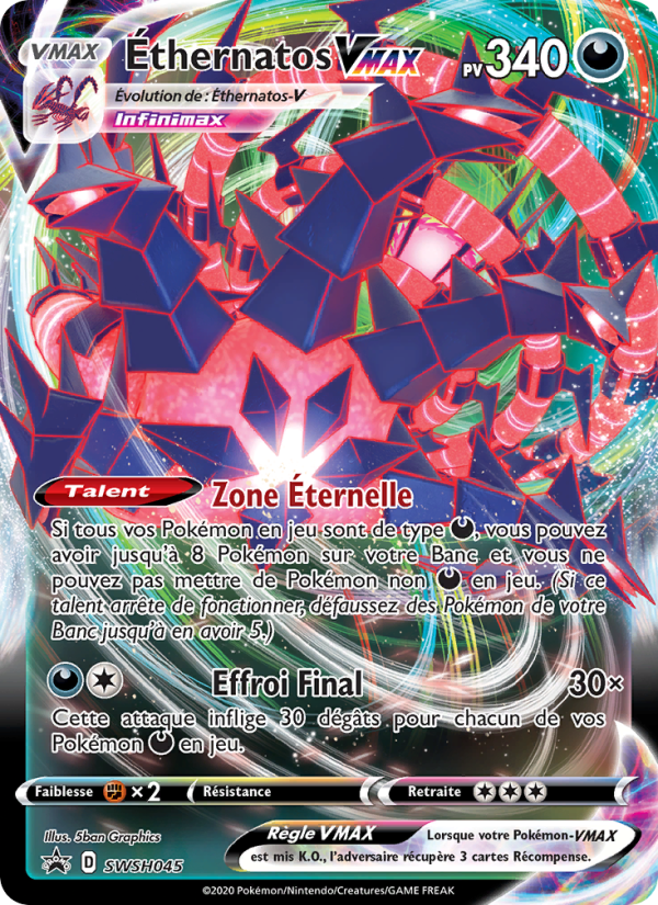 Éthernatos VMAX SWSH045 — Sword & Shield Promos (French Pokémon TCG card)