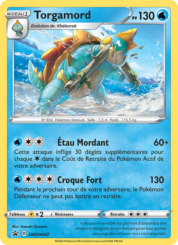 Torgamord SWSH047 — Sword & Shield Promos (French Pokémon TCG card)