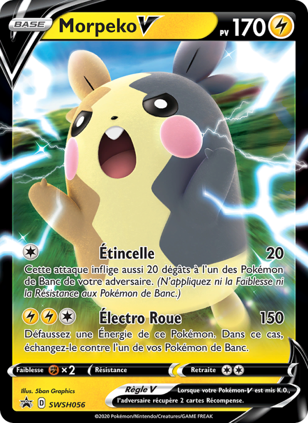 Morpeko V SWSH056 — Sword & Shield Promos (French Pokémon TCG card)