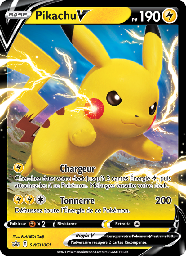 Pikachu V SWSH061 — Sword & Shield Promos (French Pokémon TCG card)