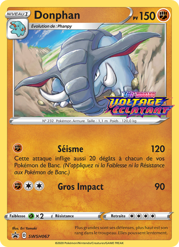 Donphan SWSH067 — Sword & Shield Promos (French Pokémon TCG card)